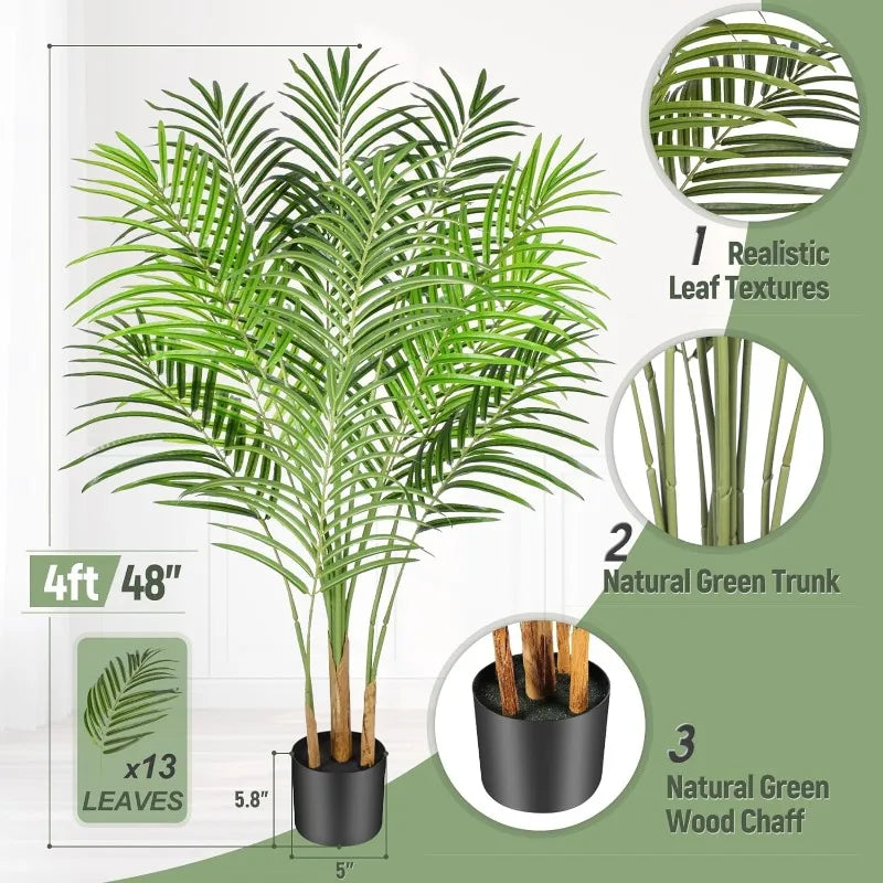 Luxurious Artificial 4-6 Feet Tall Palm Tree