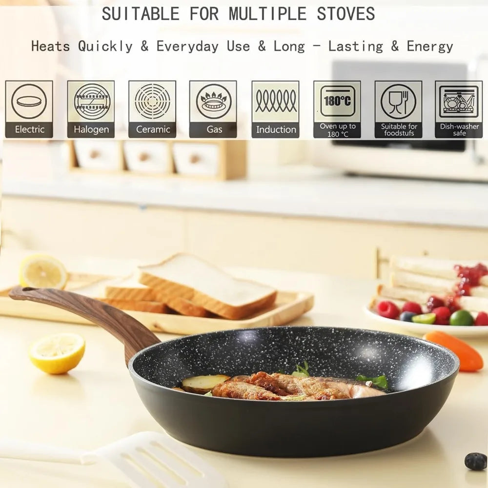 6 Piece Ceramic Non-Stick Cookware