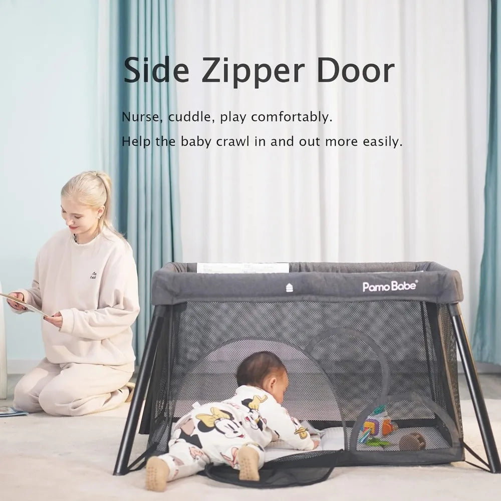 Portable Travel Crib with Mattress