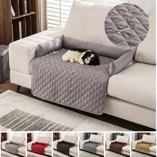 New Soft and Cozy Waterproof Pet Couch Blanket Mat with Neck Pillow