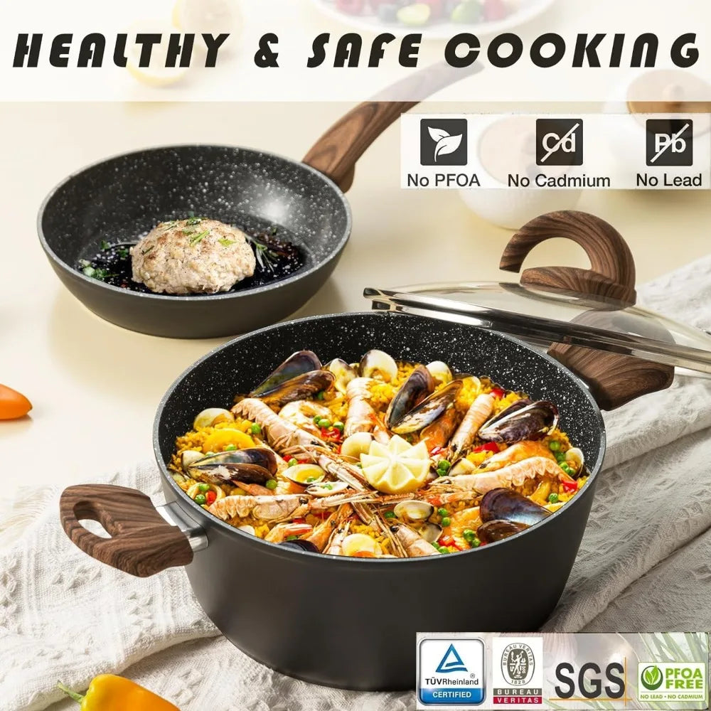 6 Piece Ceramic Non-Stick Cookware