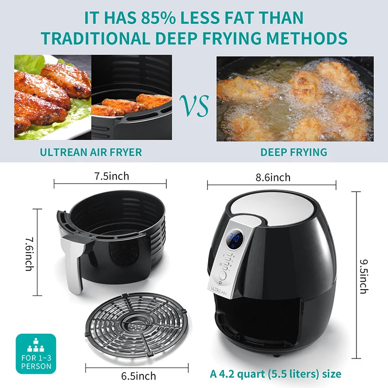 Multi-Functional 4.2 L Compact Air Fryer