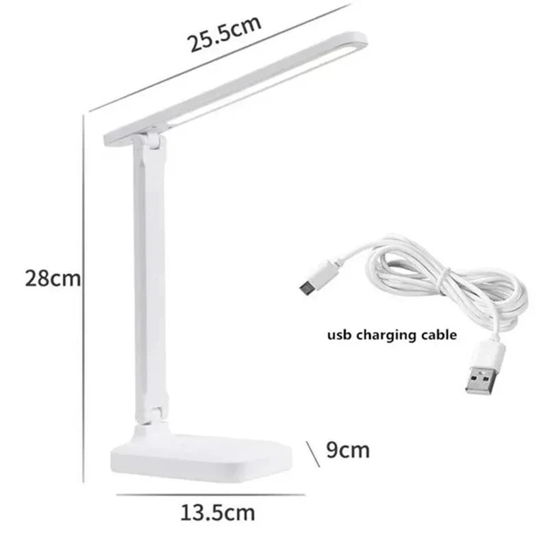 White Sleek Design Adjustable LED Desk Lamp