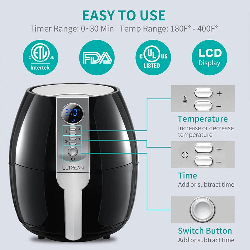 Multi-Functional 4.2 L Compact Air Fryer