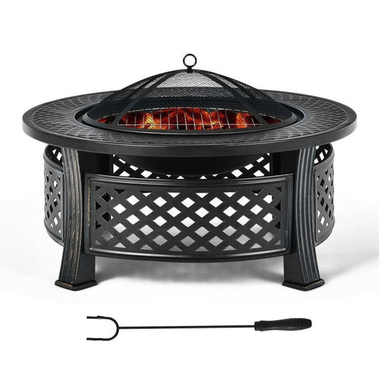 Rustic Steel Outdoor Fire Pit