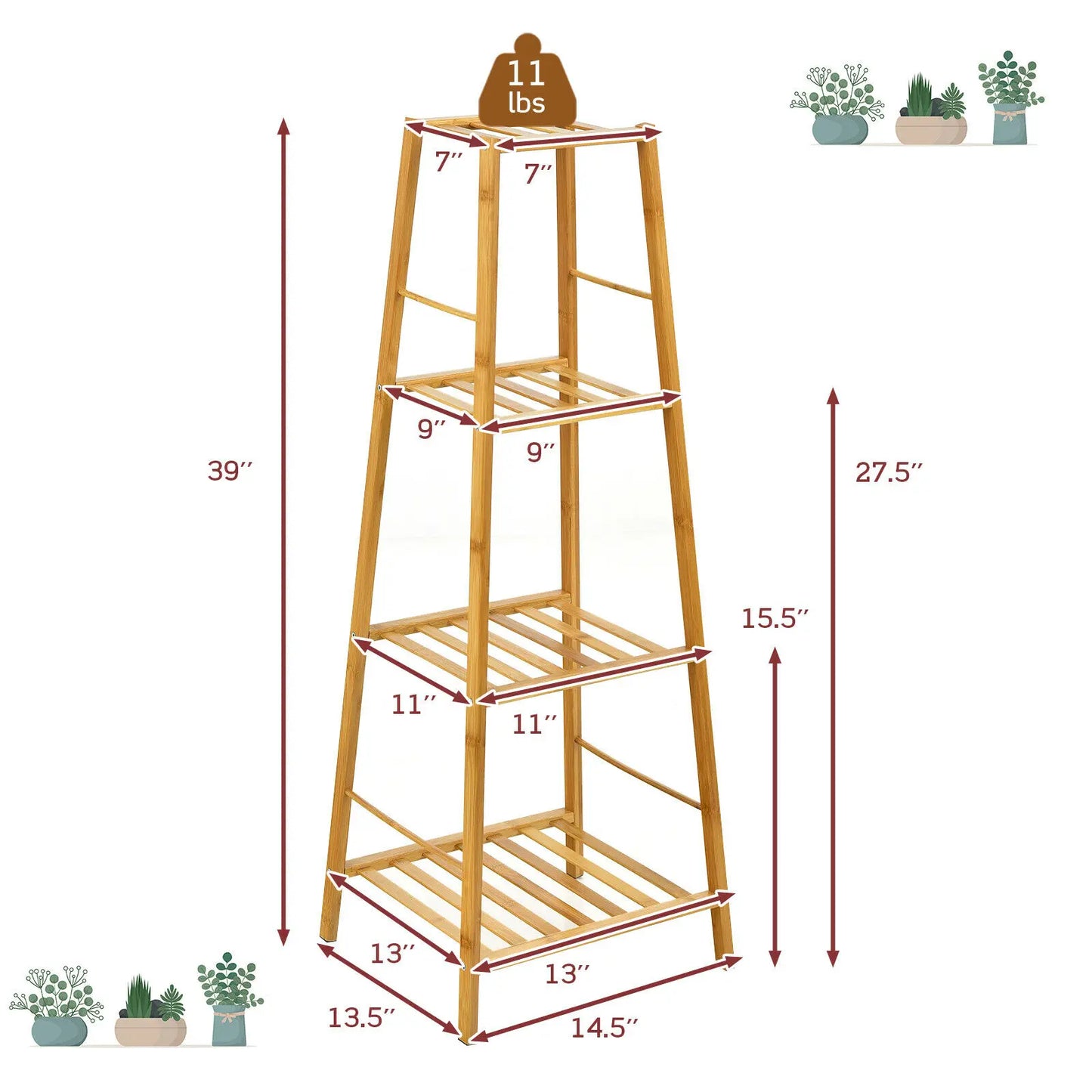 Bamboo Plant Holder