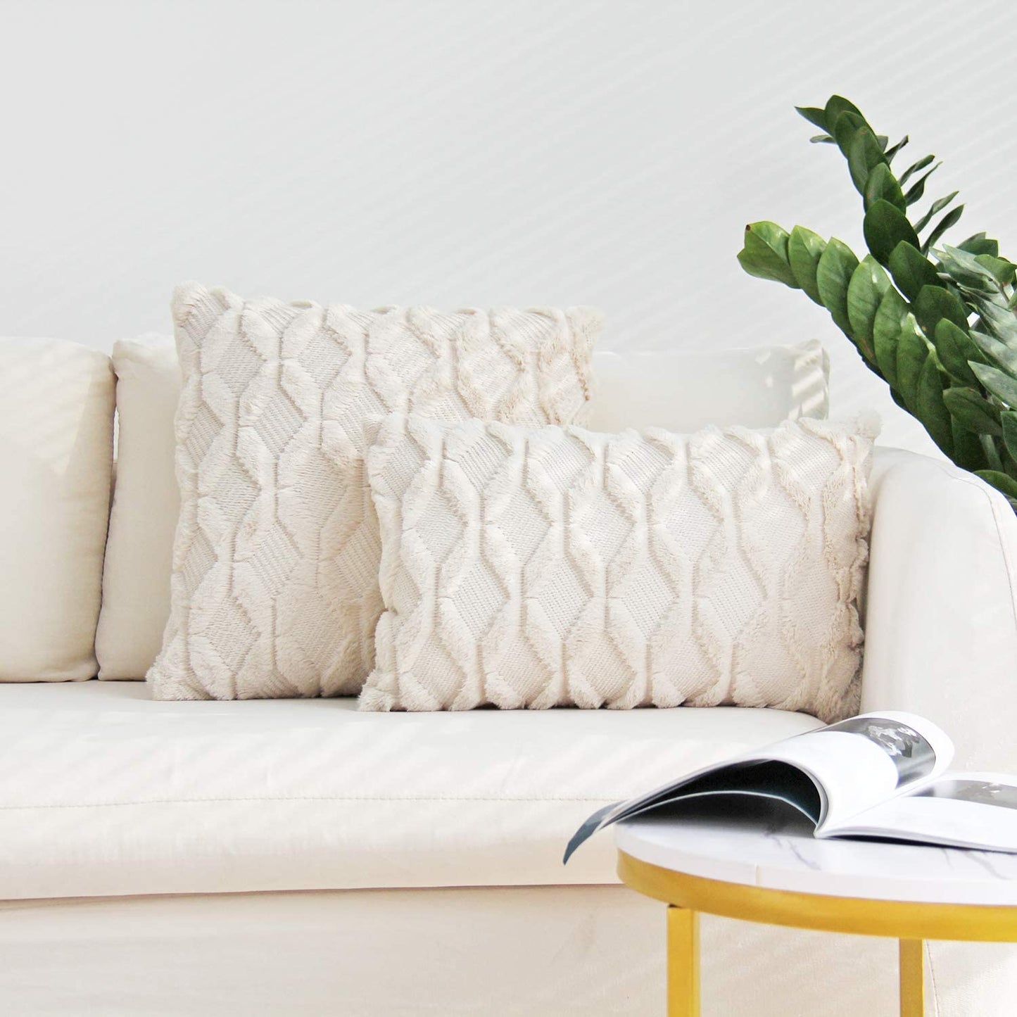 Set of Combo Pillow Covers with Inserts
