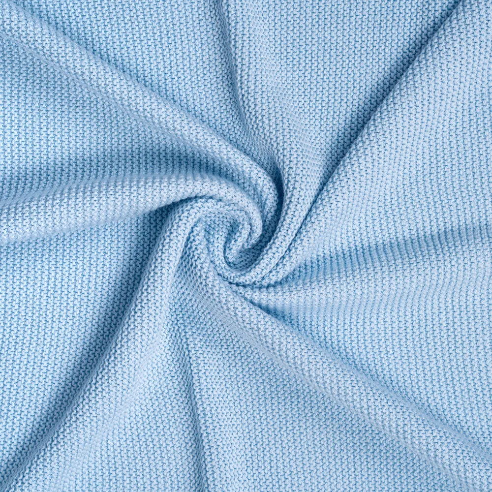 Ruffled Edge Knit Baby Blanket