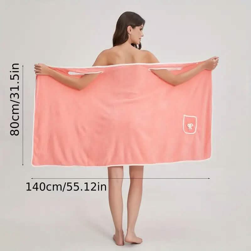 Bowknot Wearable Bath Towel