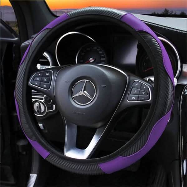 Carbon Fiber  Breathable Steering Wheel Cover