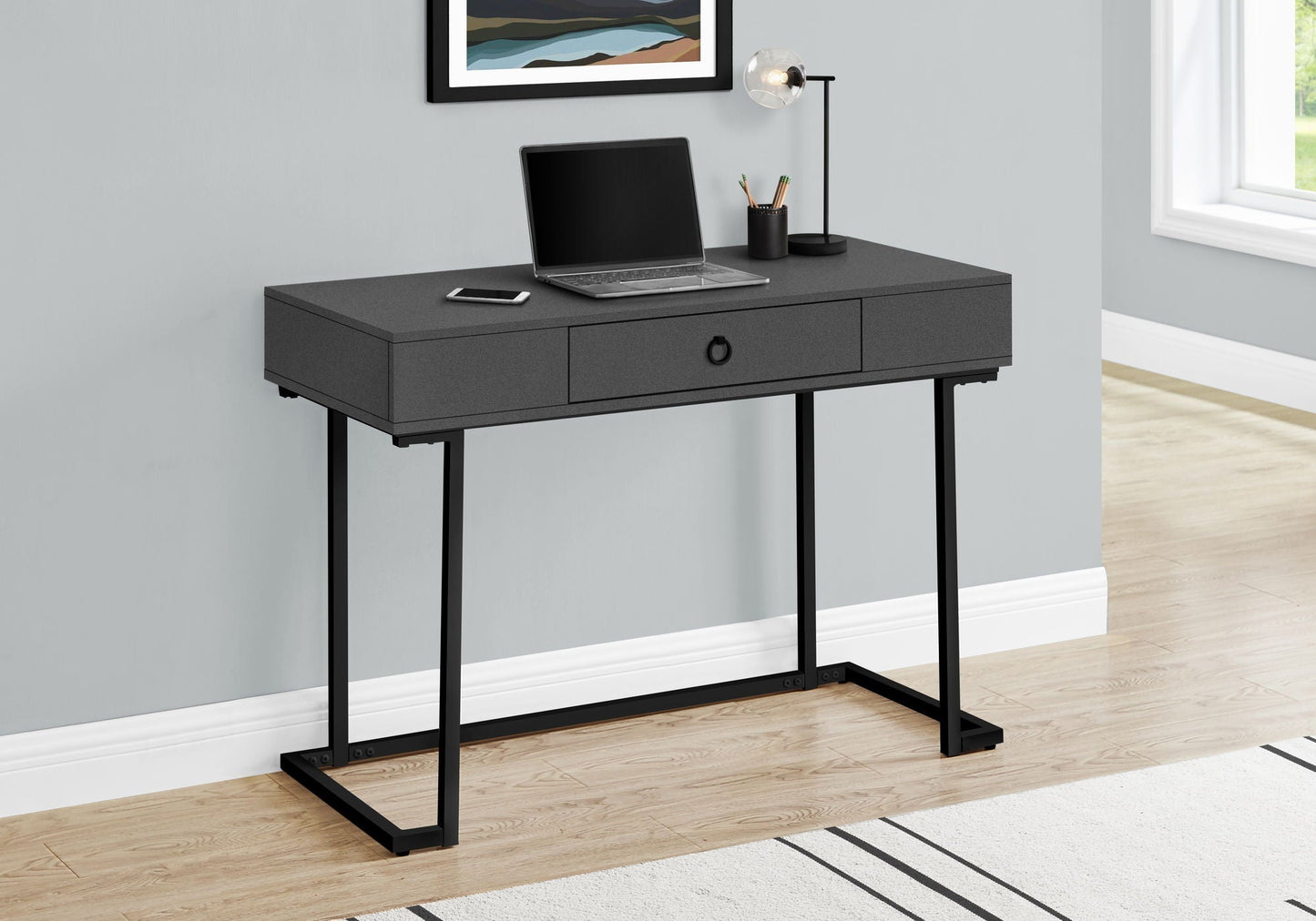 Glossy Finish Contemporary Desk