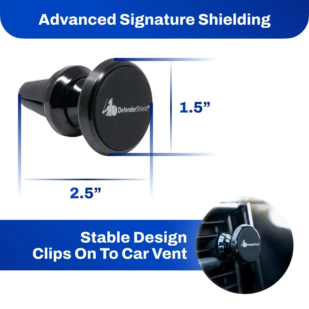 Magnetic Car Phone Holder – Air Vent Mount