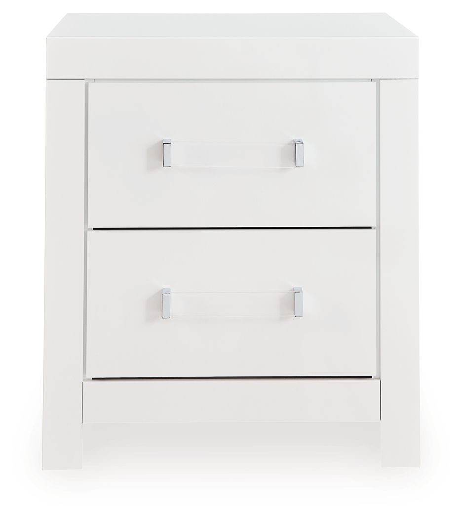 Matte Finish Two-Door Night Stand