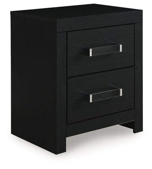 Matte Finish Two-Door Night Stand