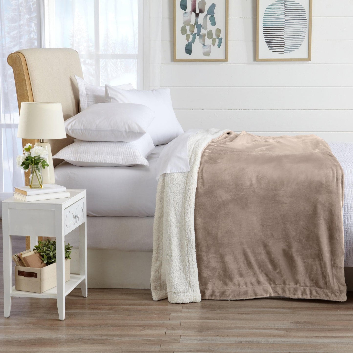 Velvet Plush Sherpa Luxury Blanket