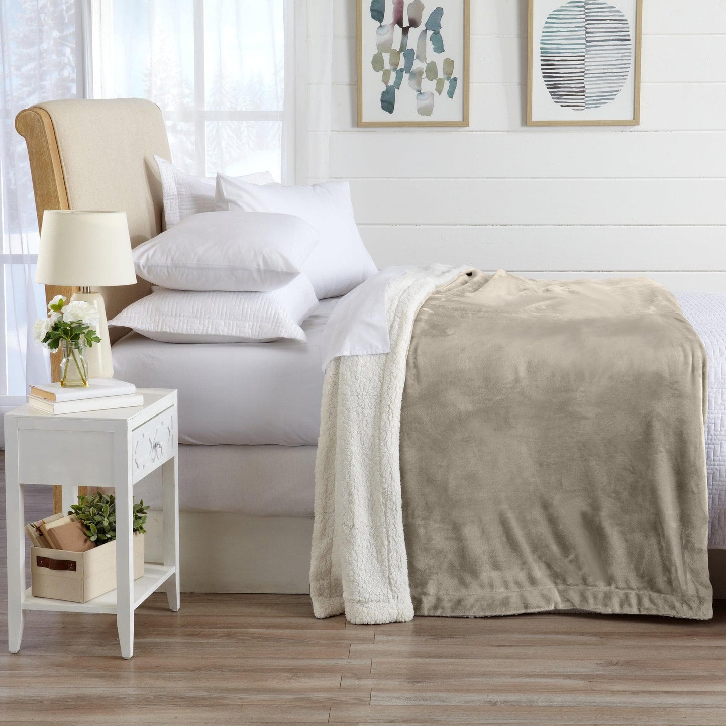 Velvet Plush Sherpa Luxury Blanket