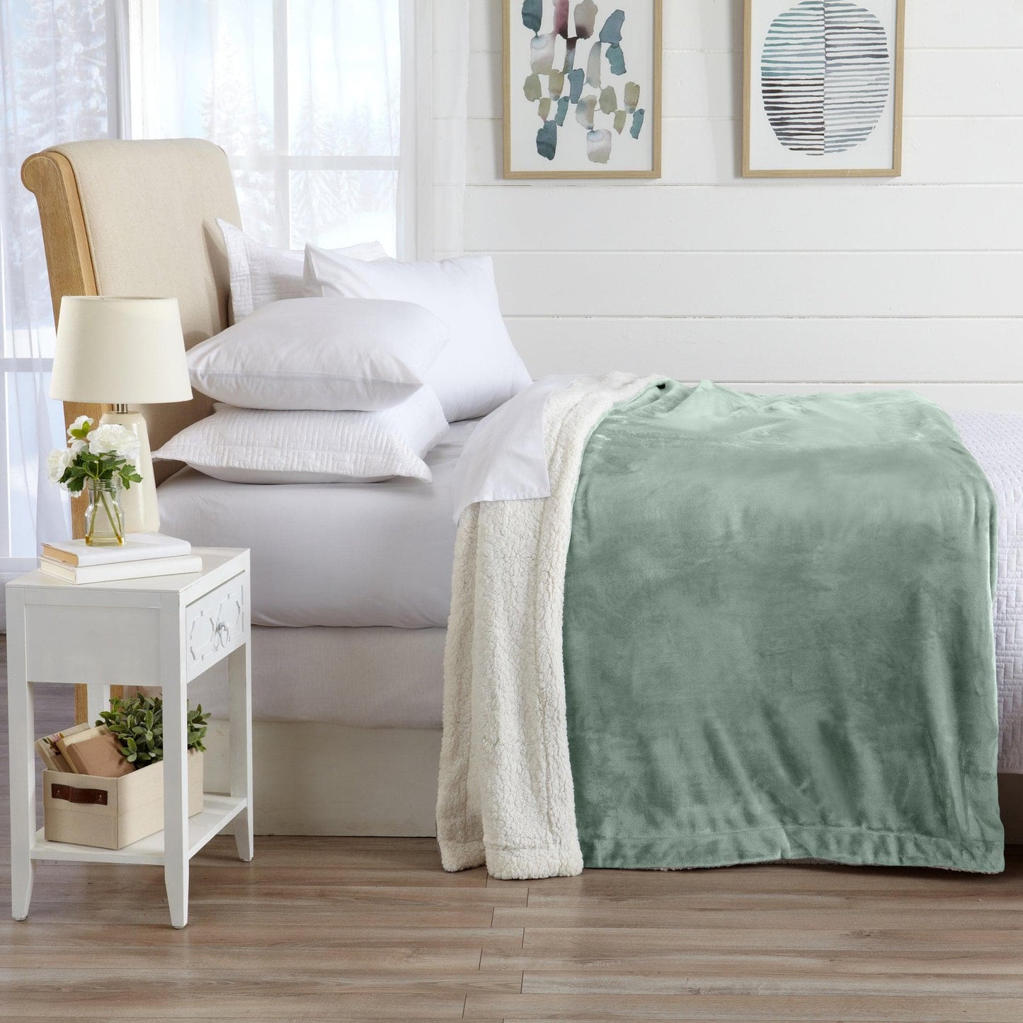 Velvet Plush Sherpa Luxury Blanket