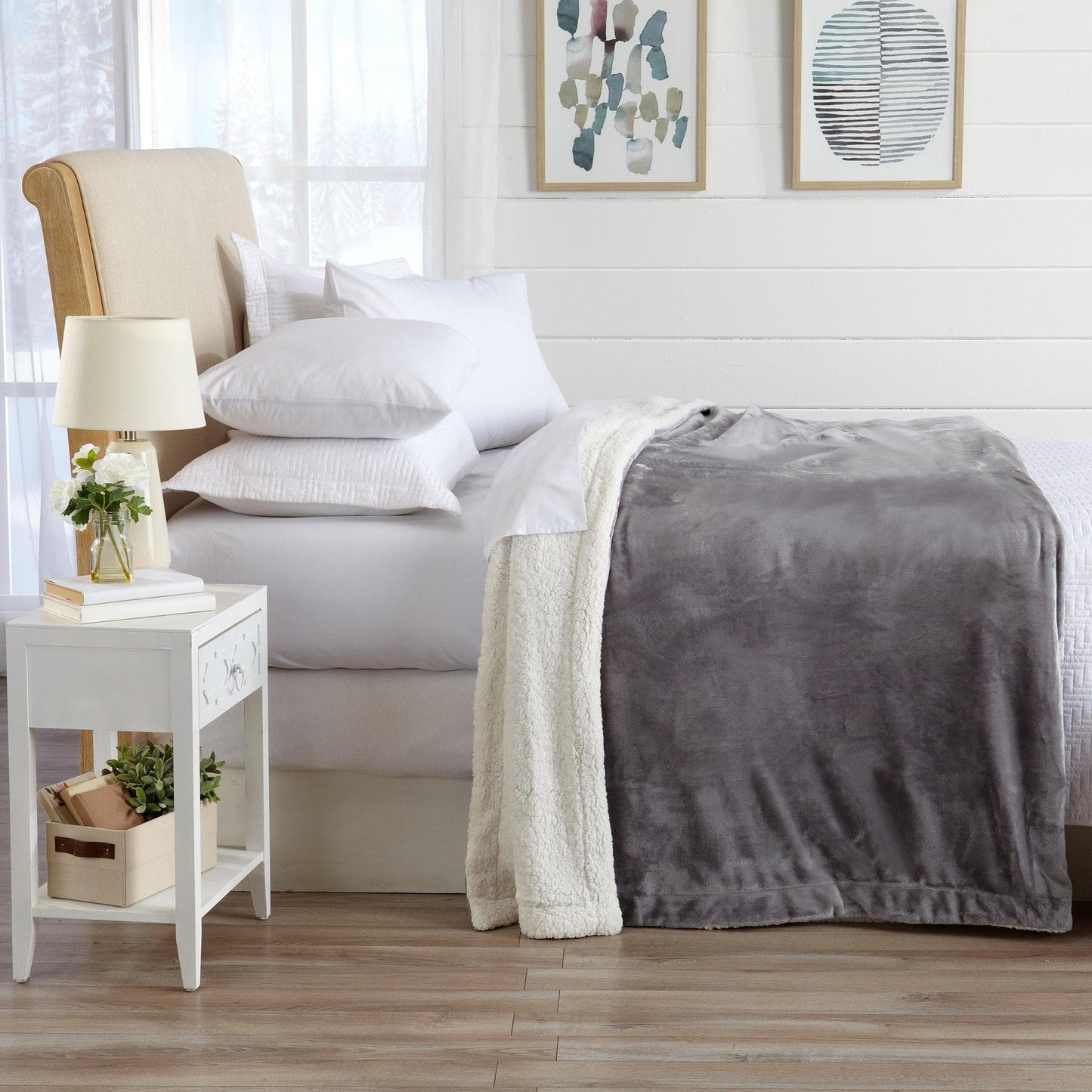 Velvet Plush Sherpa Luxury Blanket
