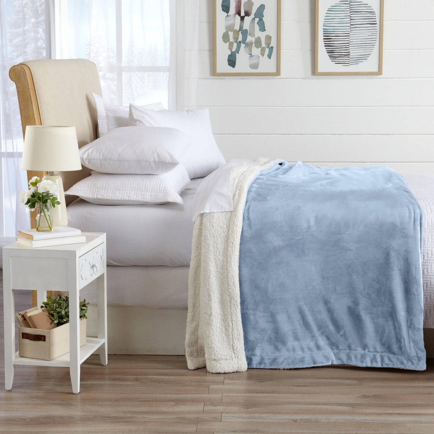 Velvet Plush Sherpa Luxury Blanket