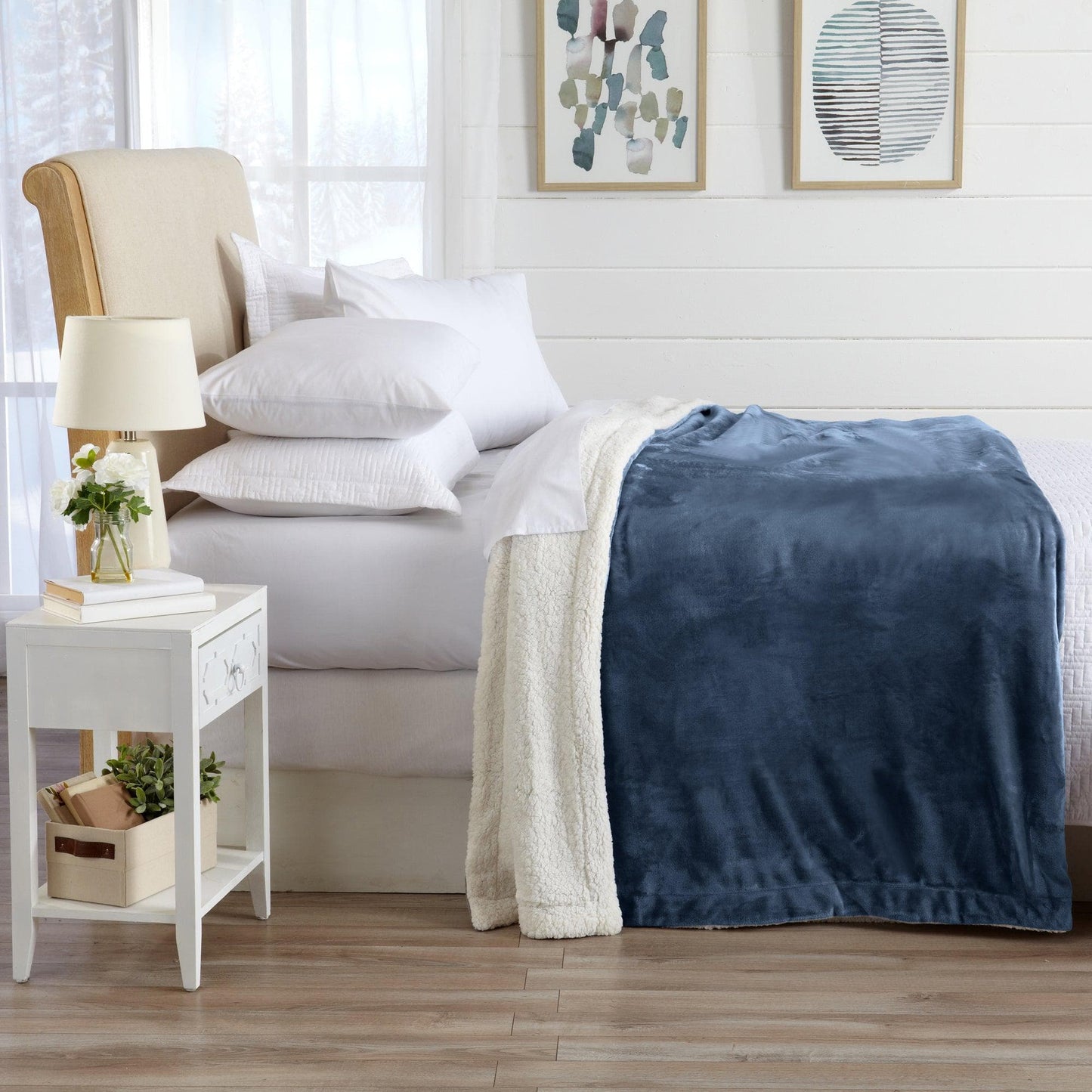 Velvet Plush Sherpa Luxury Blanket