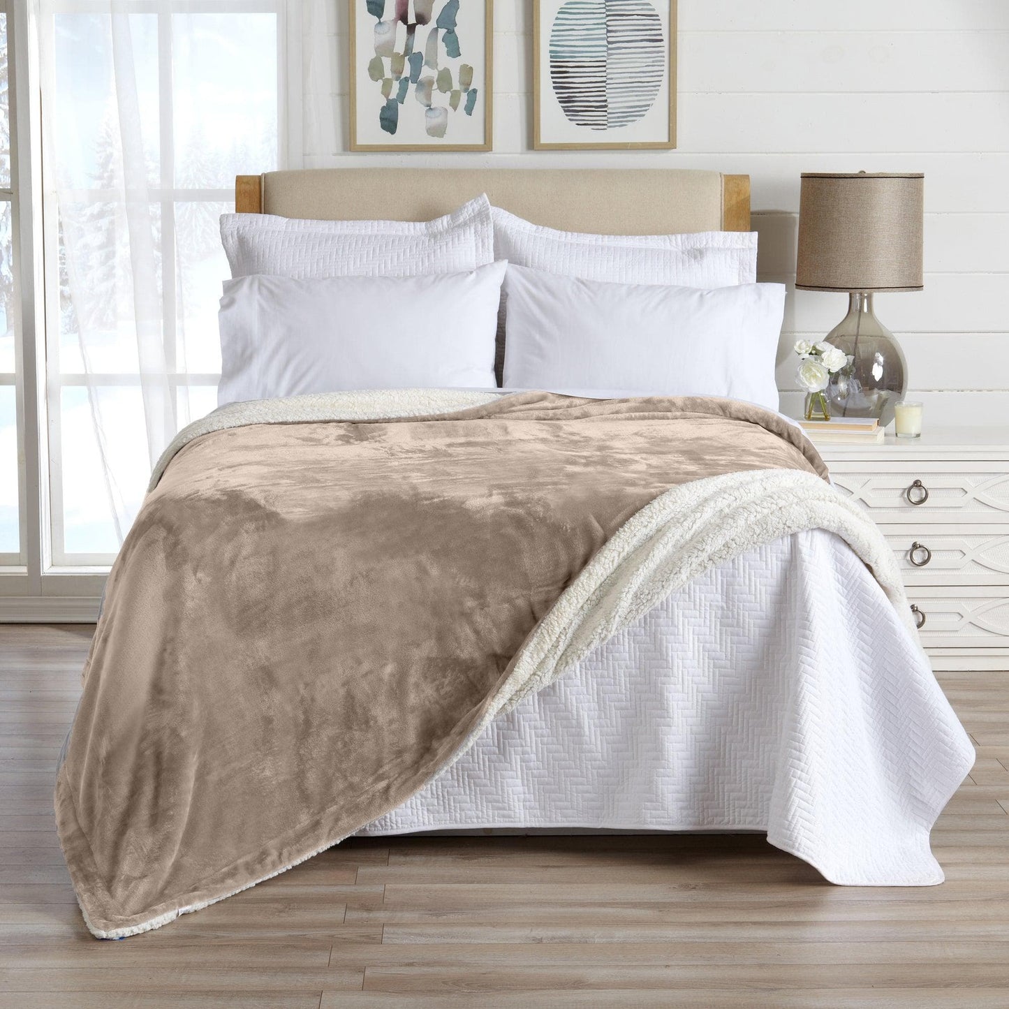 Velvet Plush Sherpa Luxury Blanket