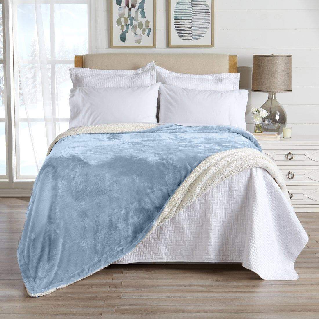 Velvet Plush Sherpa Luxury Blanket