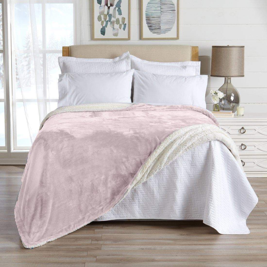 Velvet Plush Sherpa Luxury Blanket