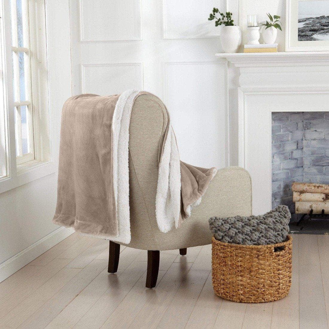 Velvet Plush Sherpa Luxury Blanket