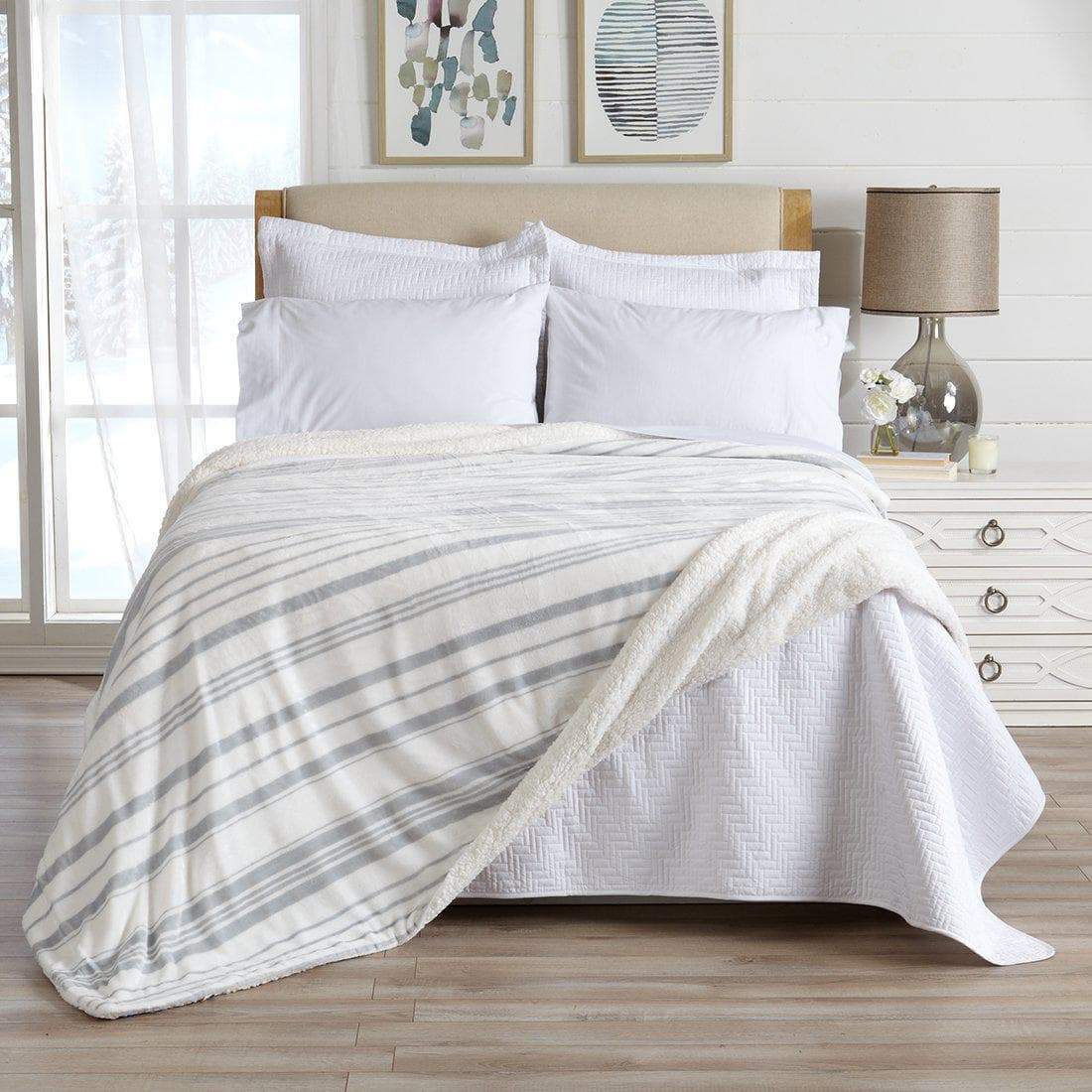 Velvet Plush Sherpa Luxury Blanket