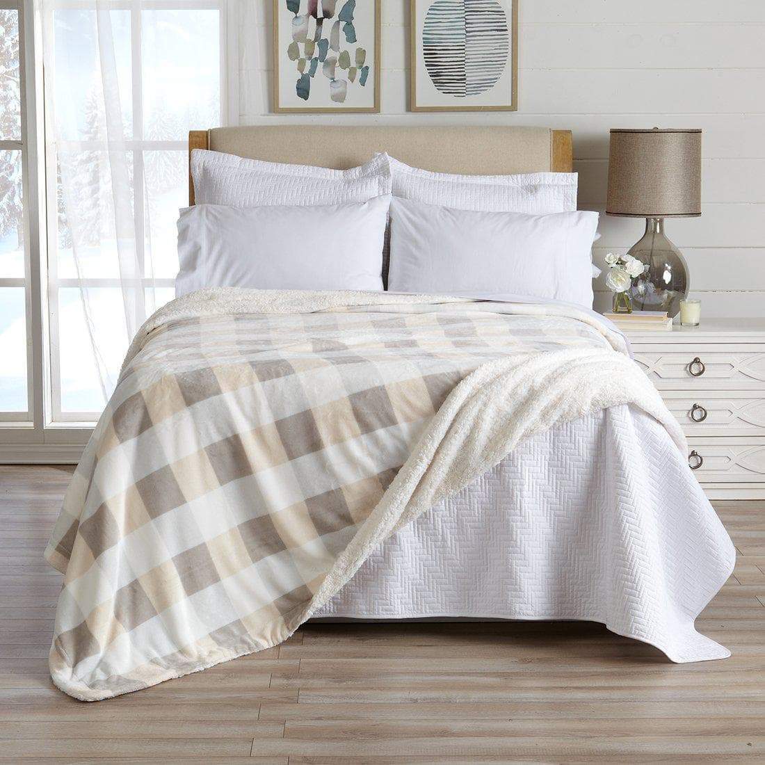 Velvet Plush Sherpa Luxury Blanket