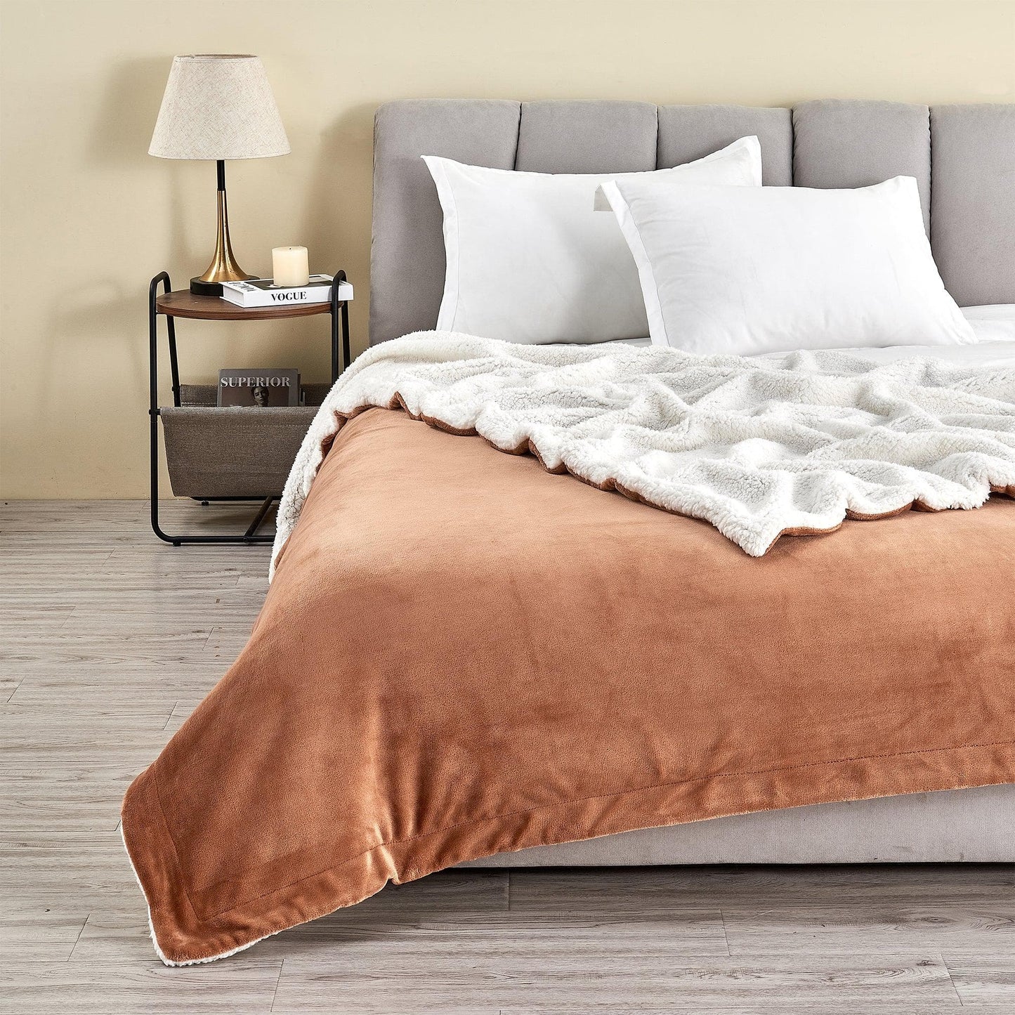 Velvet Plush Sherpa Luxury Blanket