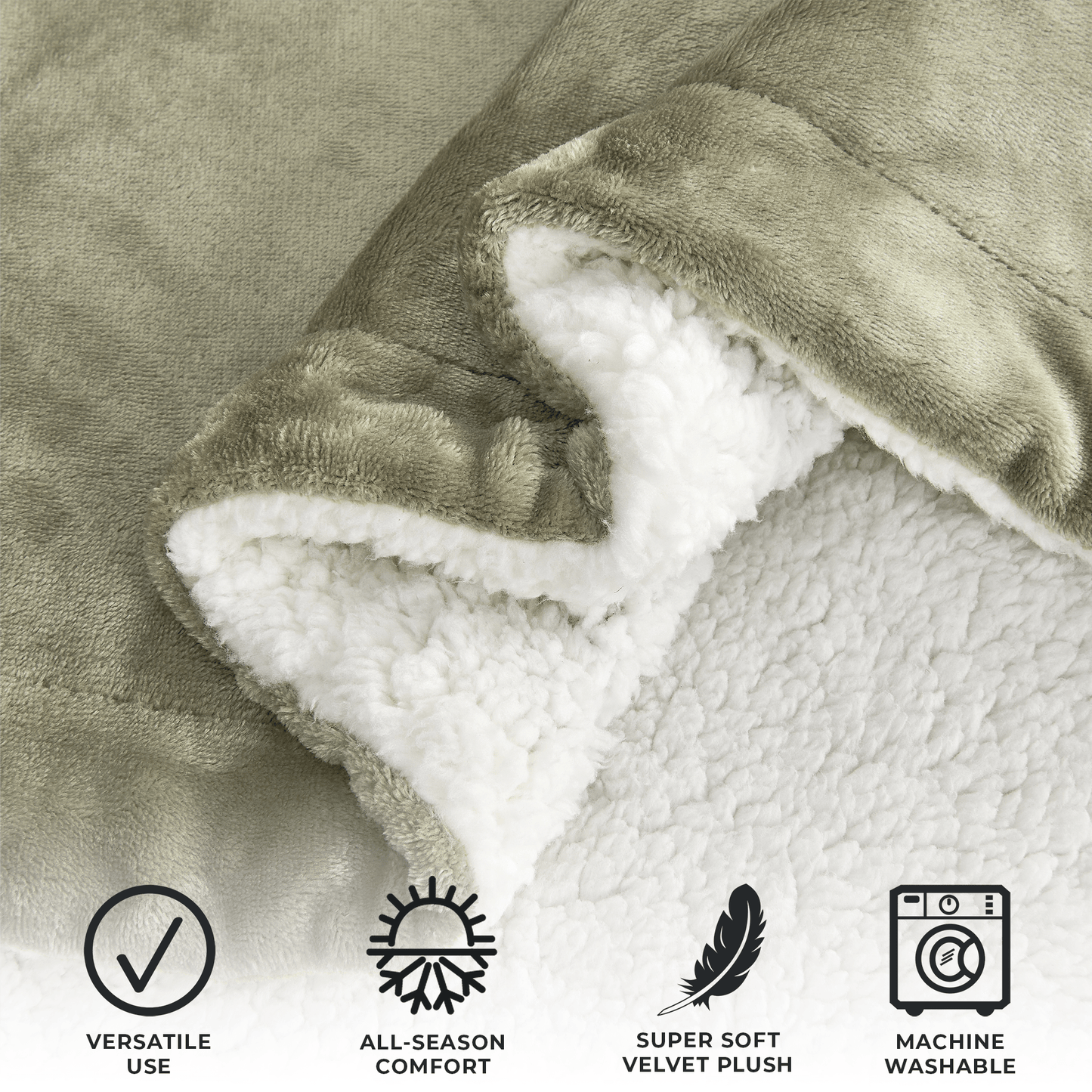 Velvet Plush Sherpa Luxury Blanket