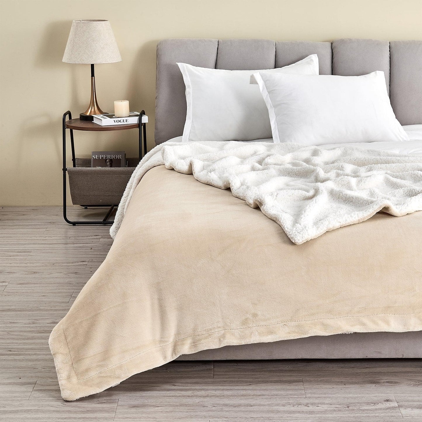 Velvet Plush Sherpa Luxury Blanket