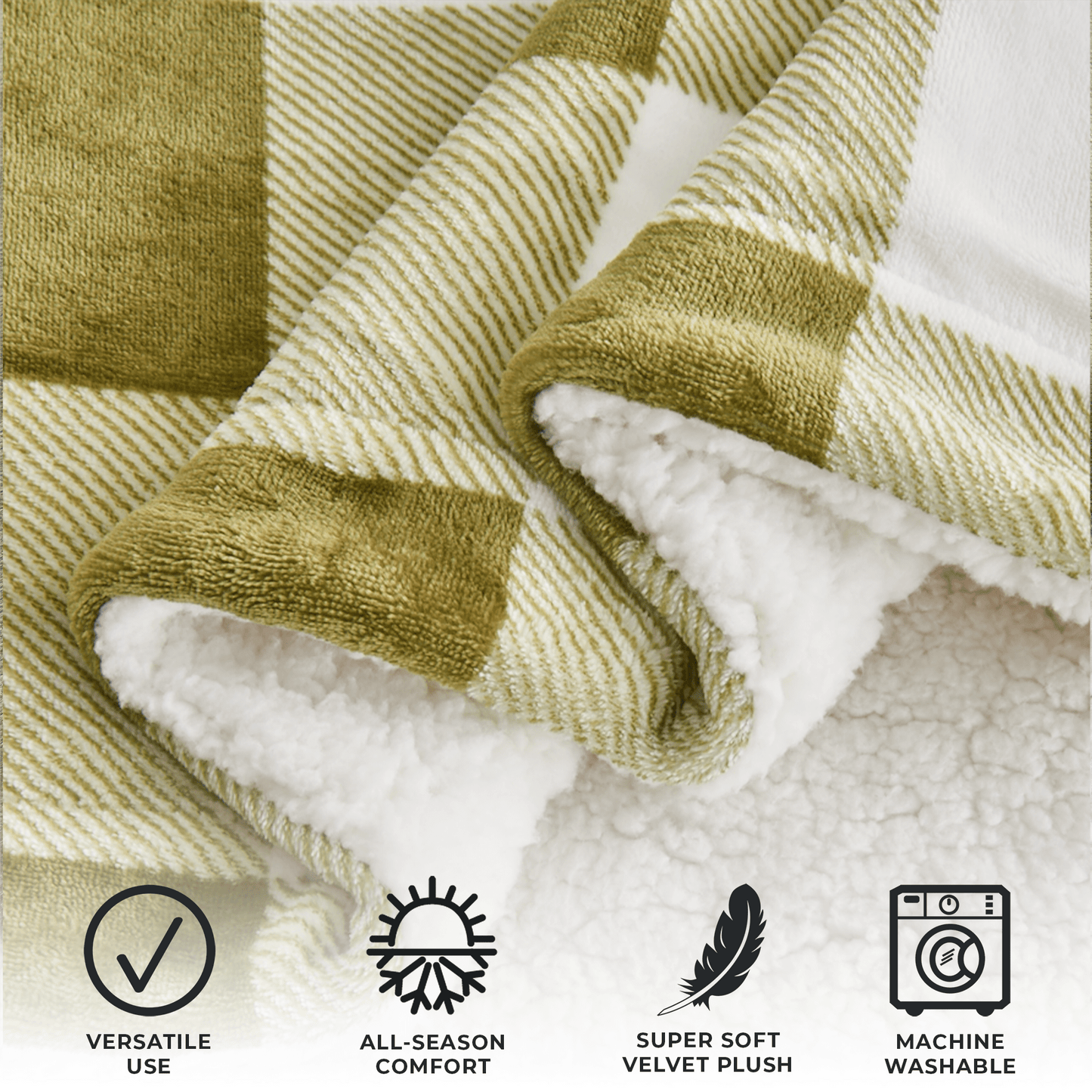 Velvet Plush Sherpa Luxury Blanket