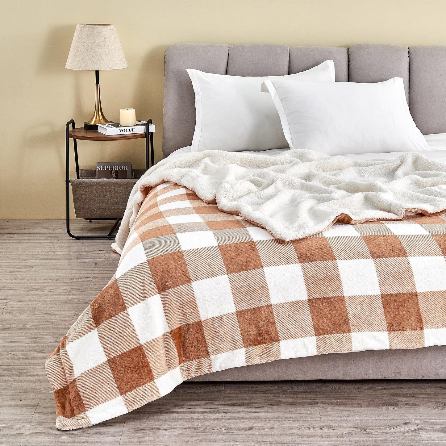 Velvet Plush Sherpa Luxury Blanket