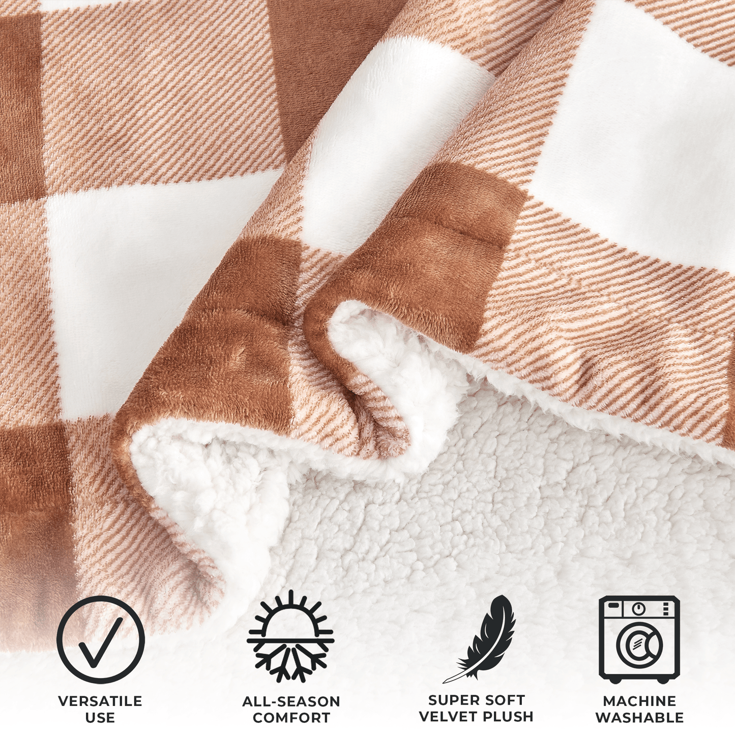 Velvet Plush Sherpa Luxury Blanket