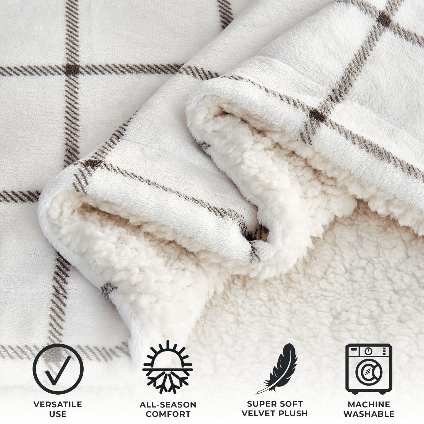 Velvet Plush Sherpa Luxury Blanket