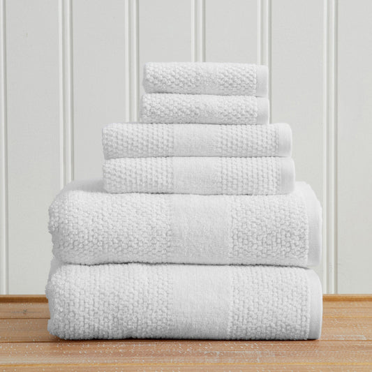 100% Cotton Woven Texture Bath Towel Set