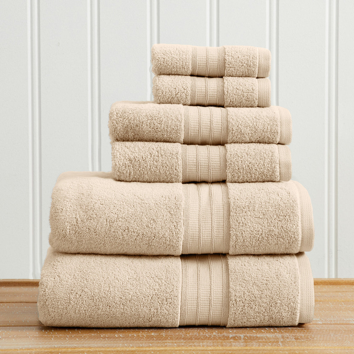 Six Piece Premium Bath Towel Set