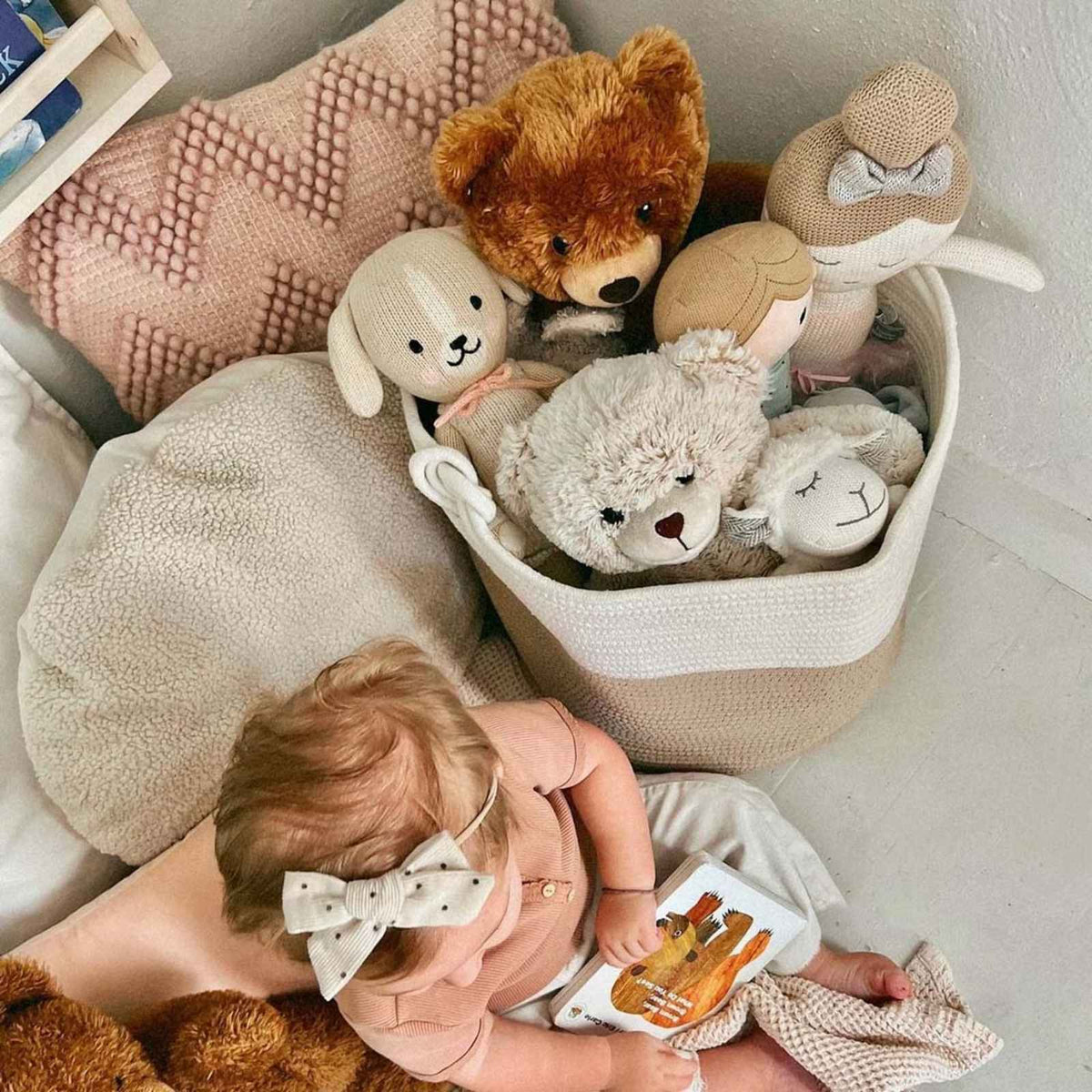 Soft Woven Rope Storage Basket