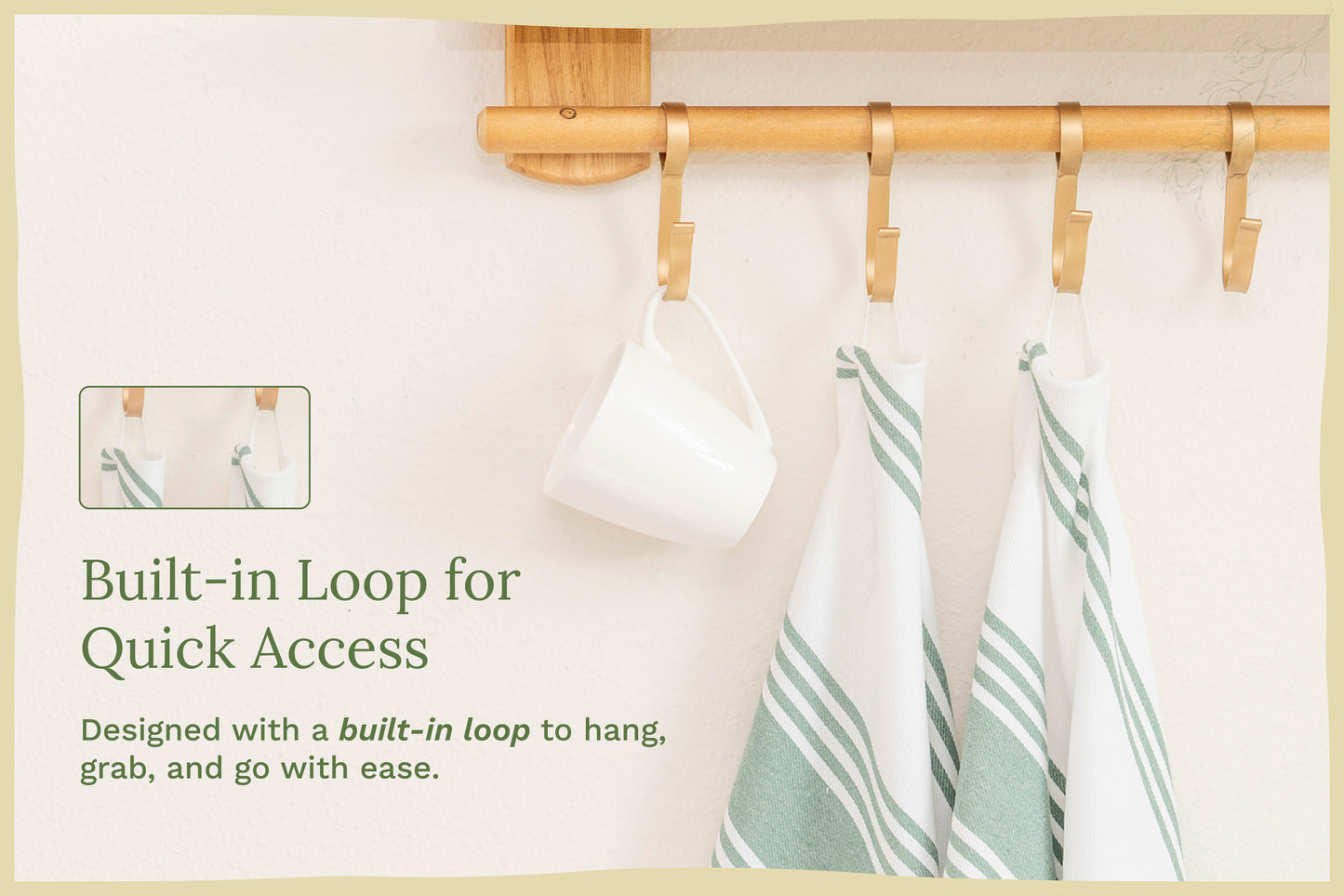 Cotton Striped Kitchen Towels
