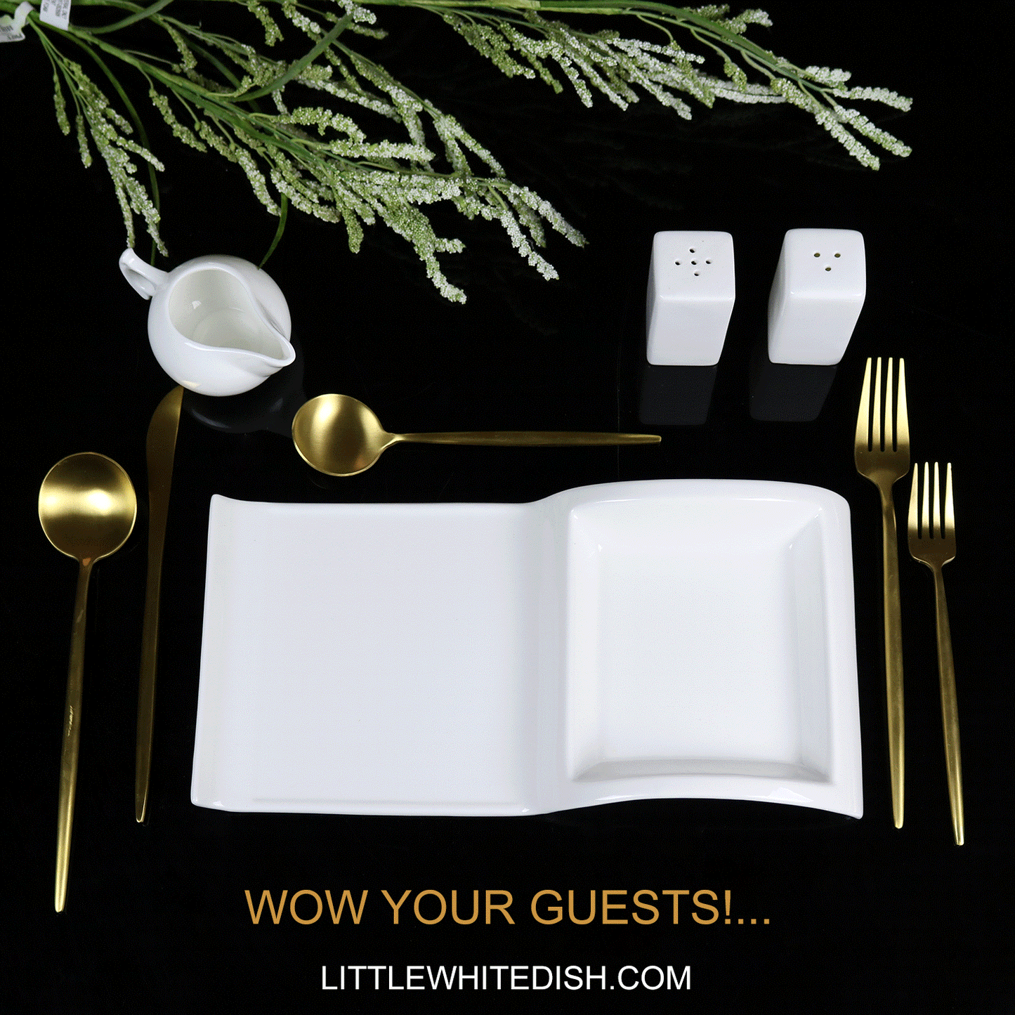 Sectional Salad Plate -4 Piece Set