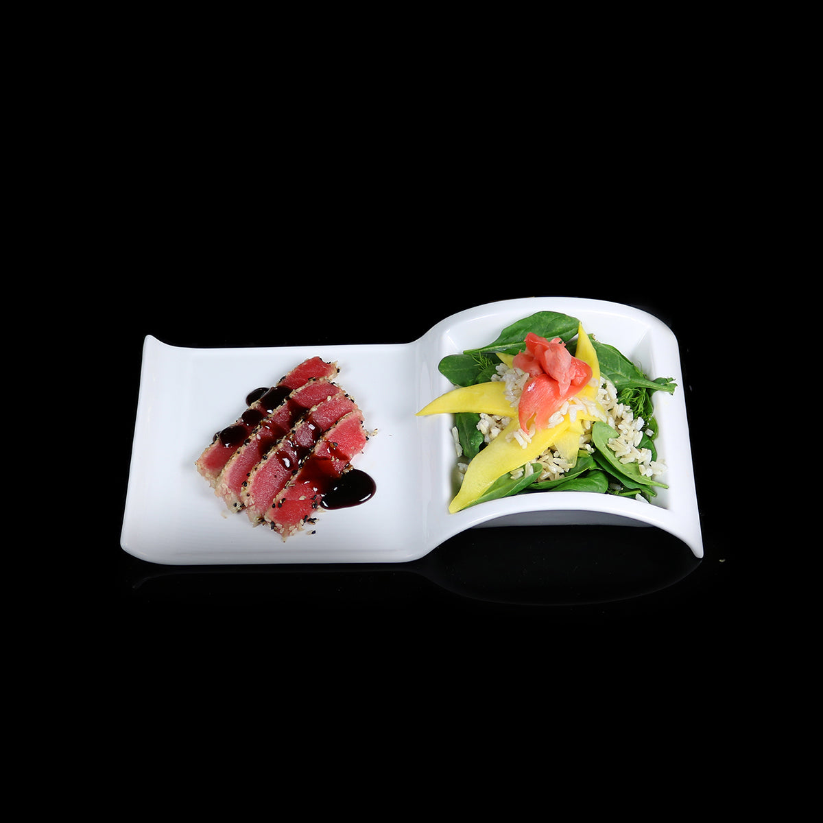 Sectional Salad Plate -4 Piece Set