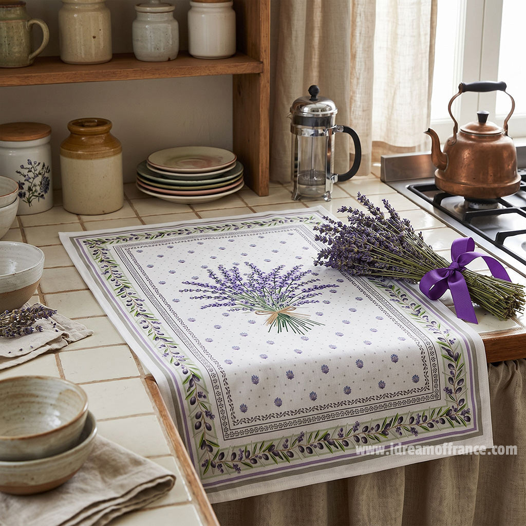 Lavender French Kitchen Towel