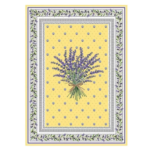 Yellow French Kitchen Towel