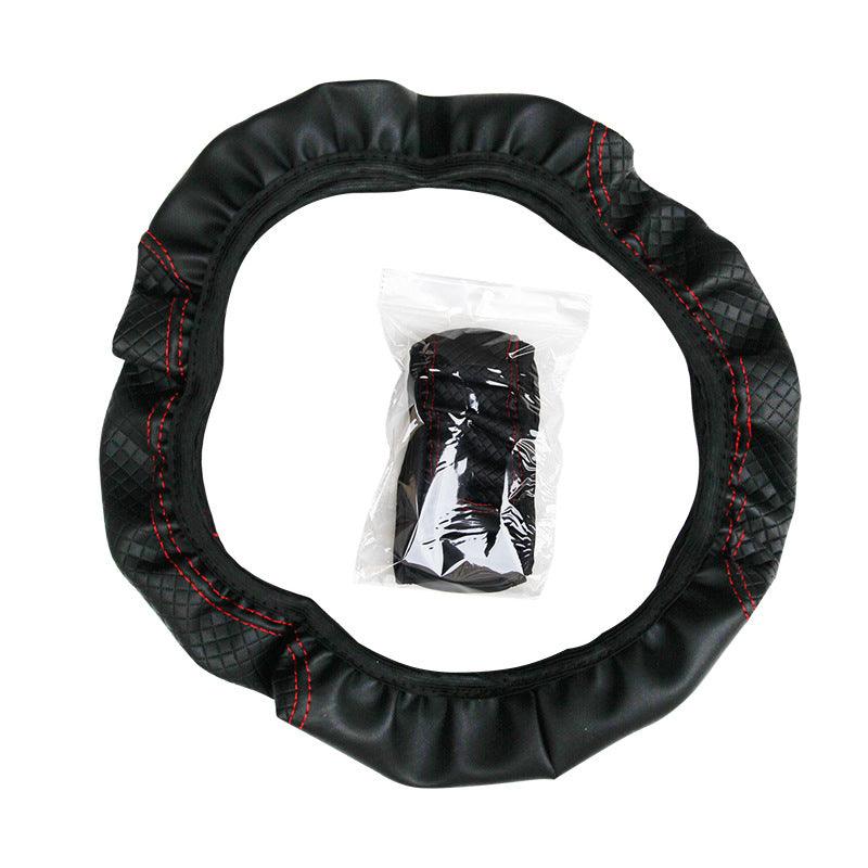 Sweatproof Leather Steering Wheel Cover