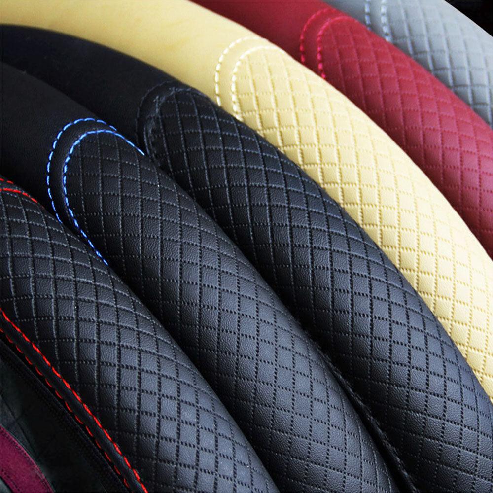 Sweatproof Leather Steering Wheel Cover
