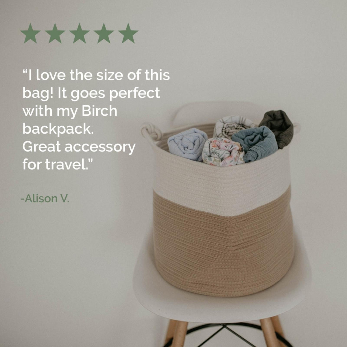 Soft Woven Rope Storage Basket
