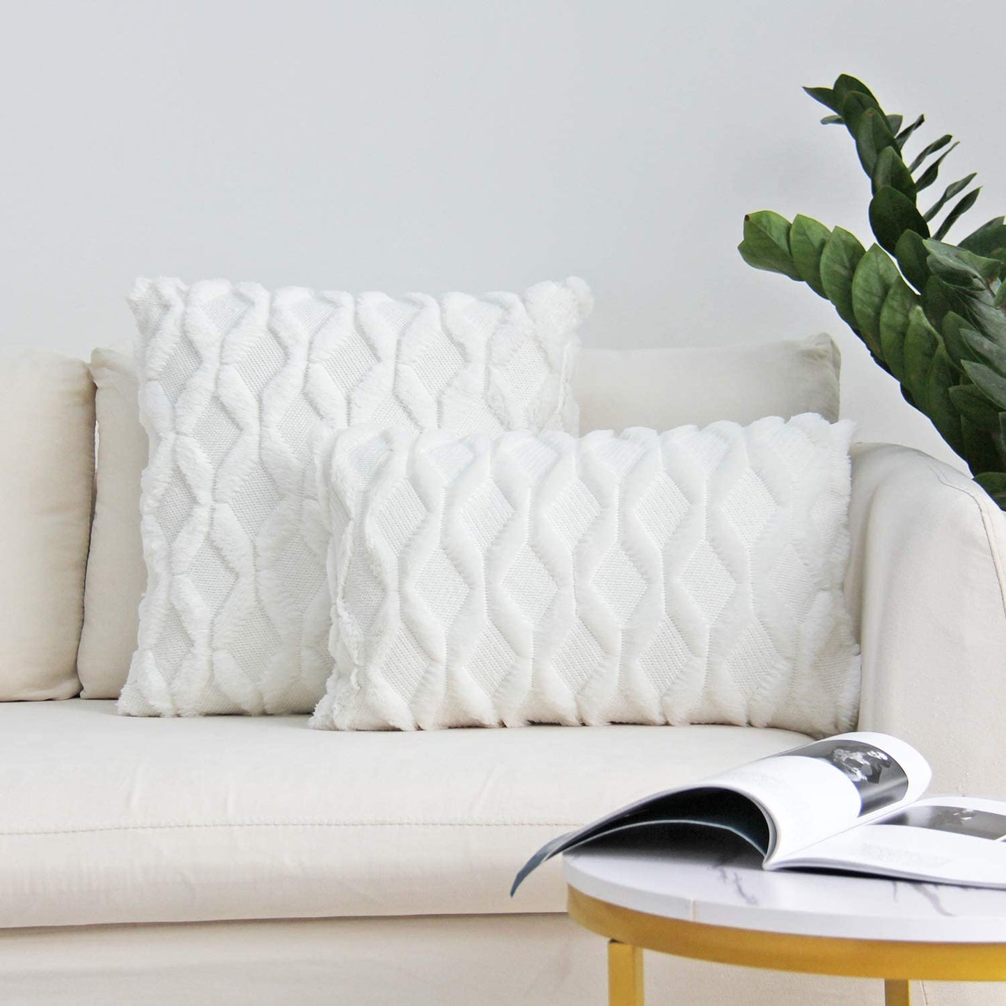 Set of Combo Pillow Covers with Inserts